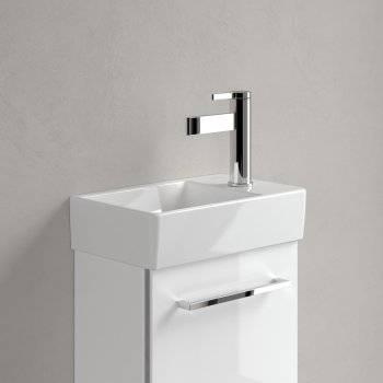 Раковина подвесная Villeroy & Boch Avento, прямоугольный, 36×22 см, отверстие под смеситель справа, белый
